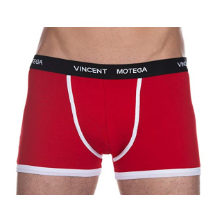 Vincent Motega - Stretch Cotton Herren Short rot/weiss Gr.XL